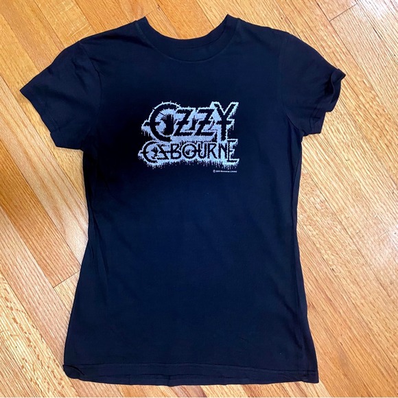 Bluenotes Tops - Bluenotes Ozzy Osbourne Graphic Tee Womens Small Black Excellent 2005 Band Shirt